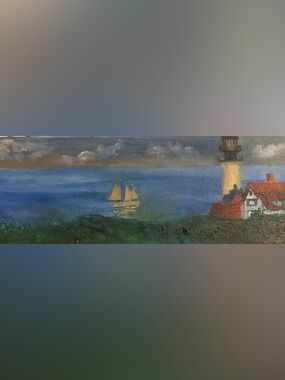 “Blue On Each Side” Oil Painting  - Alluglyfaces
